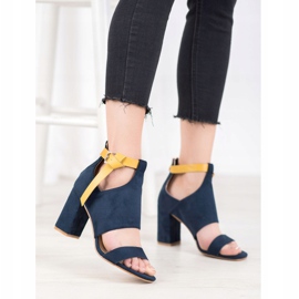 Sandalias VINCEZA de moda azul 3
