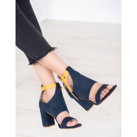 Sandalias VINCEZA de moda azul 4