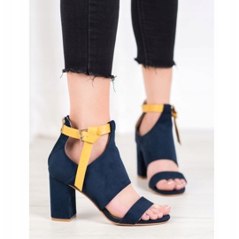 Sandalias VINCEZA de moda azul 5