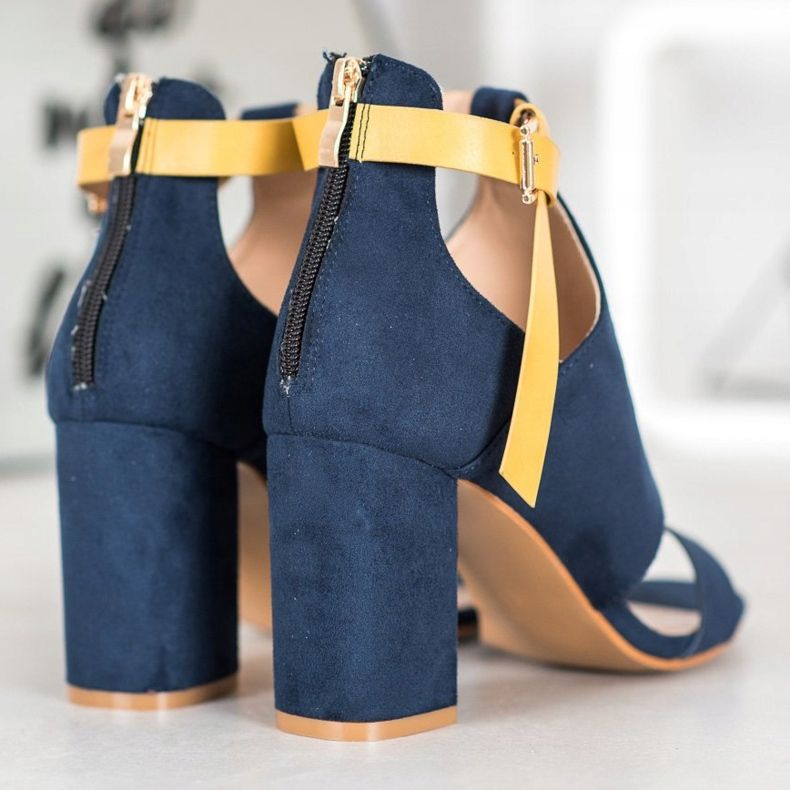 Sandalias VINCEZA de moda azul 1