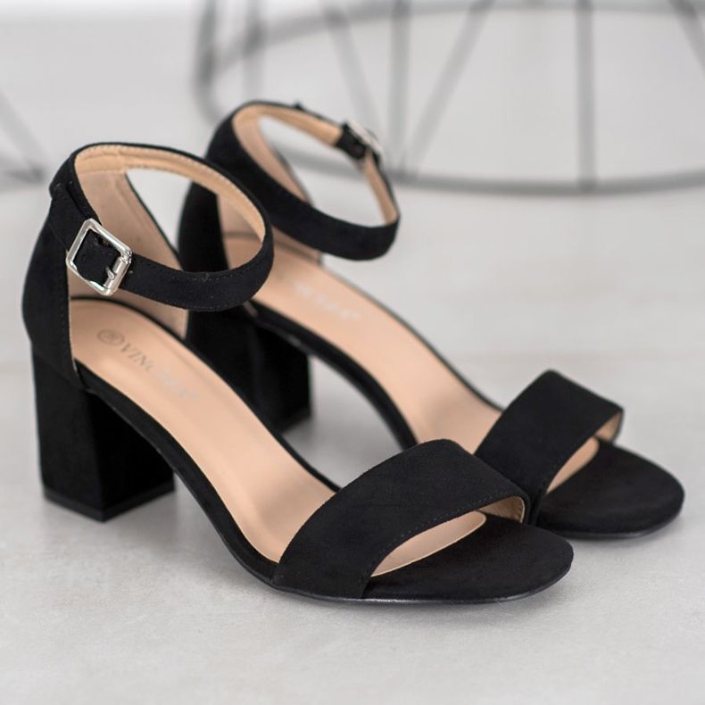 Sandalias clásicas VINCEZA negro 2