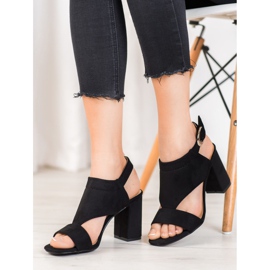 Tacones altos VINCEZA con estilo negro 1 Tacones altos VINCEZA con estilo negro 1