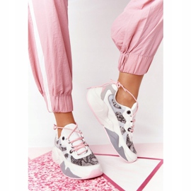 Zapatos Deportivos Mujer Memory Foam Big Star HH274326 Blanco rosado multicolor 3