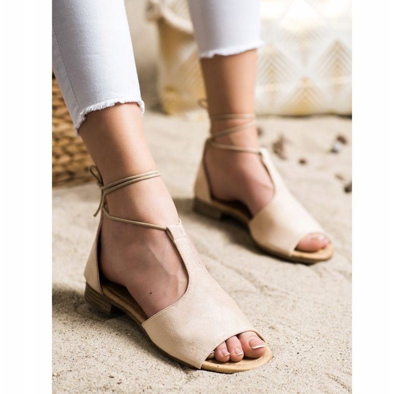 Sandalias VINCEZA anudadas marrón 1