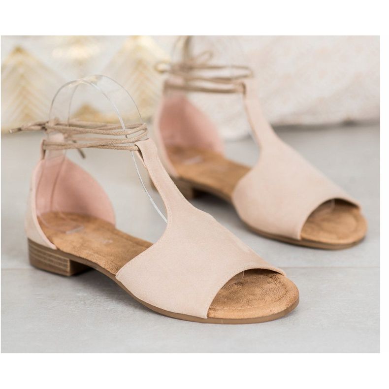 Sandalias VINCEZA anudadas marrón 2