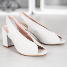 Zapatos elegantes en un poste VINCEZA plata 4