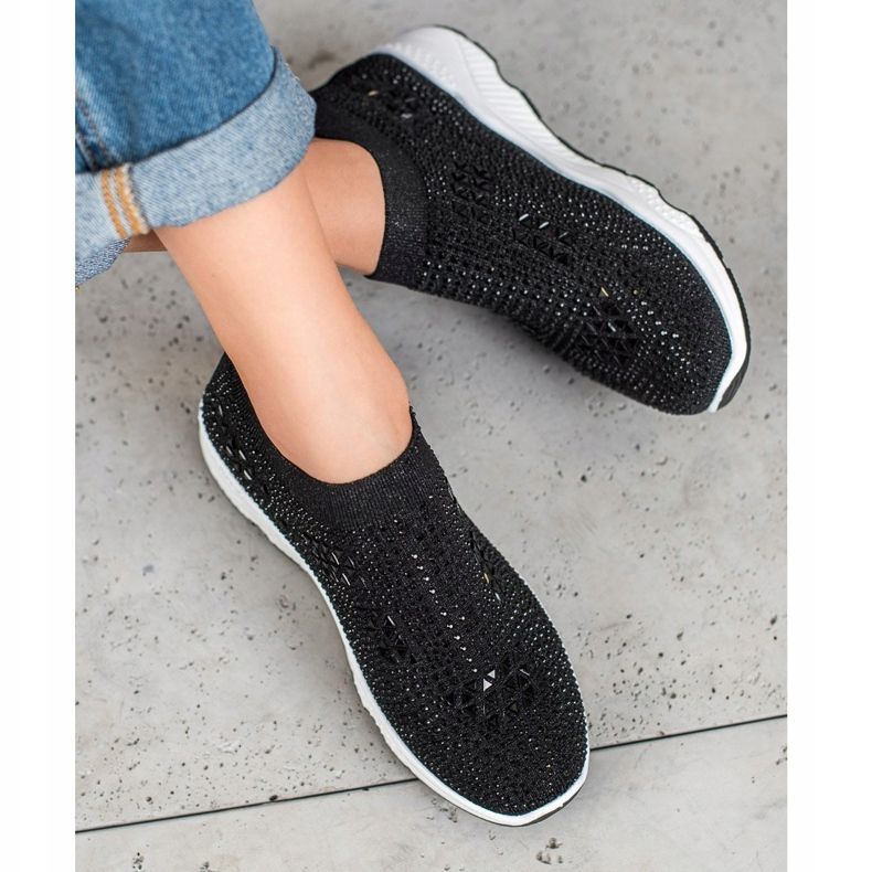 SUPER COOL Zapatos negros con cristales 2