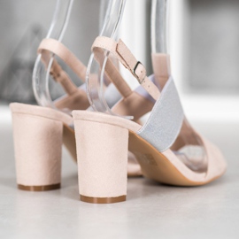 Sandalias VINCEZA con estilo beige gris 3