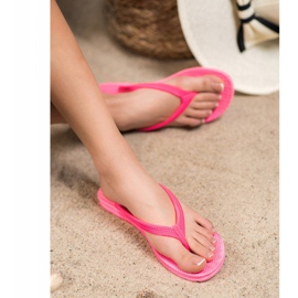 Chanclas VINCEZA trenzadas rosa 1