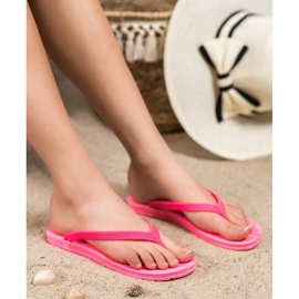 Chanclas VINCEZA trenzadas rosado 3