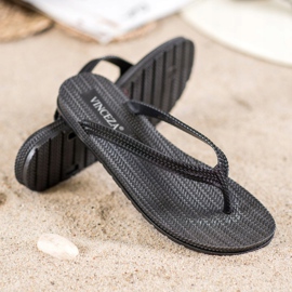 Chanclas VINCEZA trenzadas negro 3