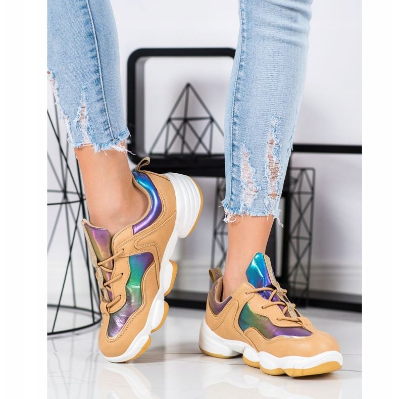 Kylie Zapatos deportivos con estilo beige multicolor 1 Kylie Zapatos deportivos con estilo beige multicolor 1