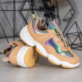 Kylie Zapatos deportivos con estilo beige multicolor 3