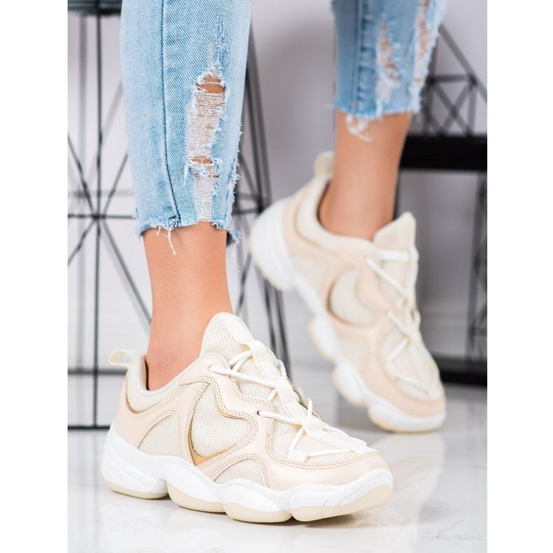 Kylie Zapatillas beige con estilo 1