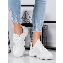 Kylie Zapatillas blancas con estilo blanco 4