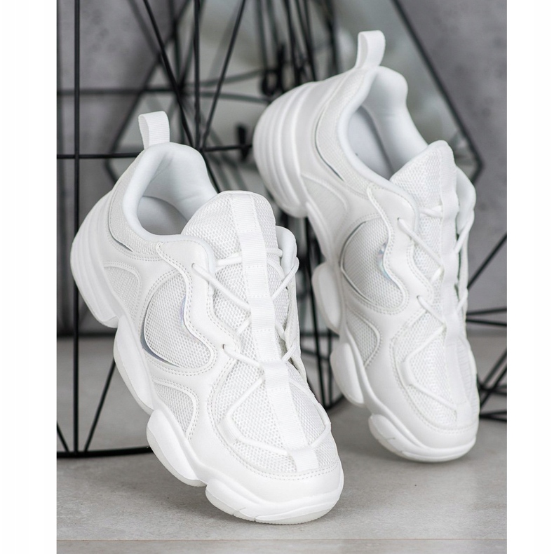 Kylie Zapatillas blancas con estilo blanco 1