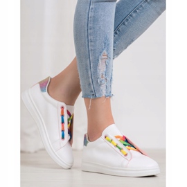 SHELOVET Calzado deportivo de moda blanco 2
