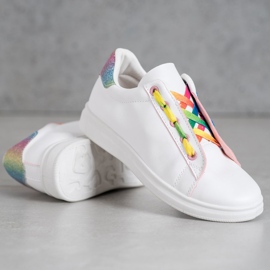 SHELOVET Calzado deportivo de moda blanco 4