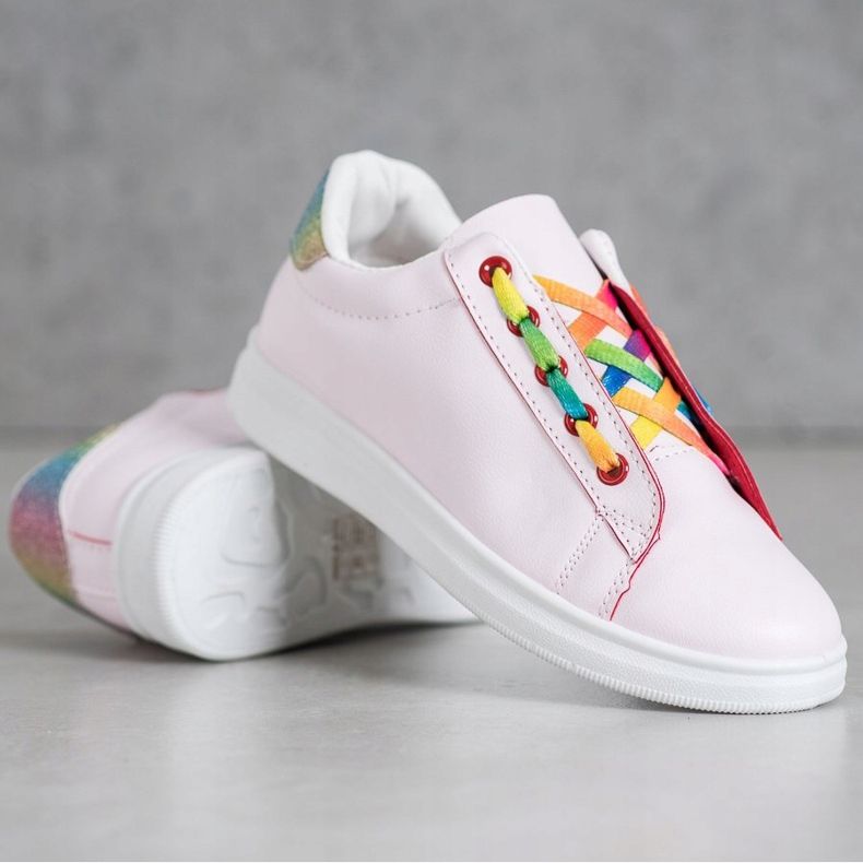 SHELOVET Calzado deportivo de moda rosa multicolor 1