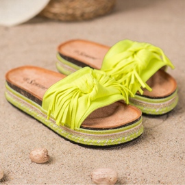 Seastar Zapatillas Con Flecos amarillo 3