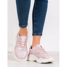 Filippo Zapatillas de cuero clásicas rosado 2