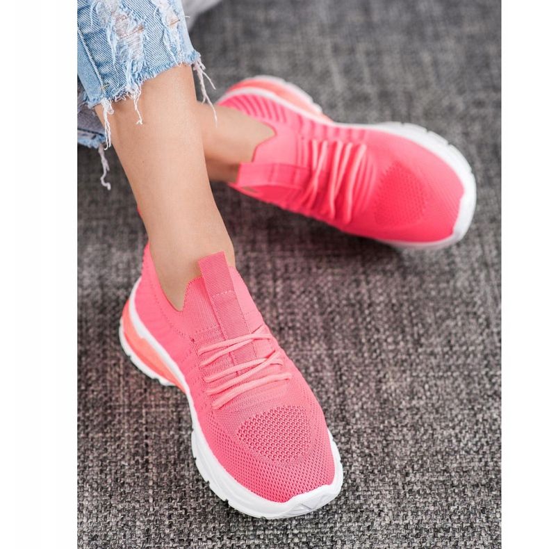 Bella Paris Zapatillas caladas rosado 2