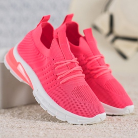 Bella Paris Zapatillas caladas rosado 3