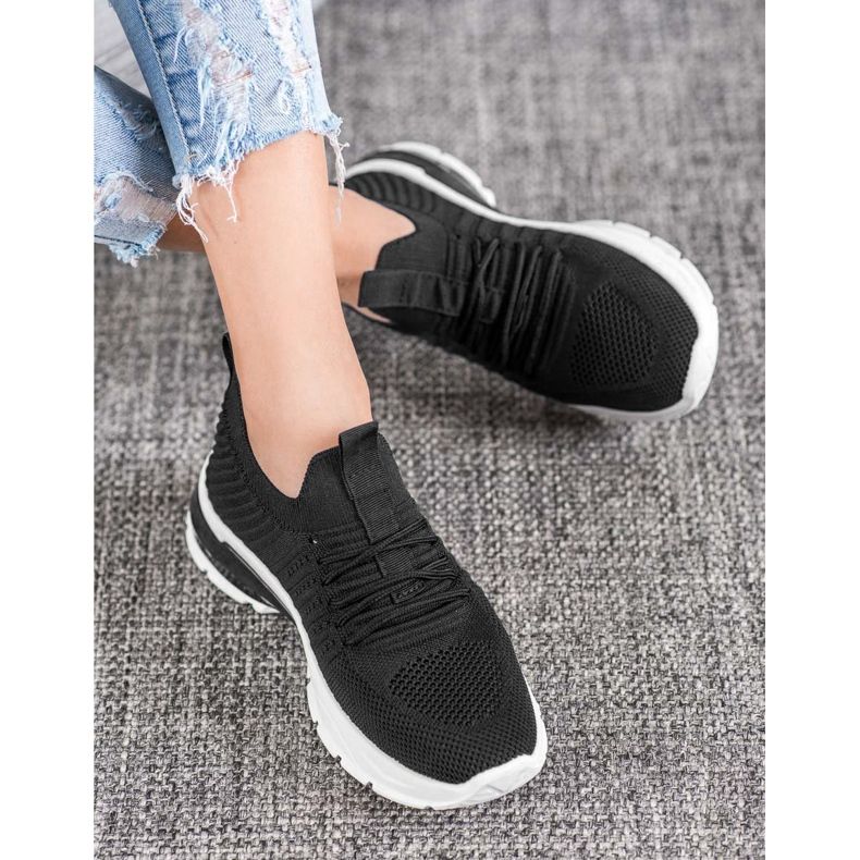 Bella Paris Zapatillas caladas negro 1