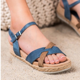 Kylie Sandalias alpargatas azul 2