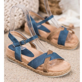 Kylie Sandalias alpargatas azul 1