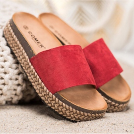 Comer Zapatillas casuales en la plataforma rojo 3
