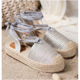 Seastar Sandalias de alpargatas atadas gris 3