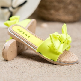 SHELOVET Zapatillas amarillas con estilo amarillo 1 SHELOVET Zapatillas amarillas con estilo amarillo 1