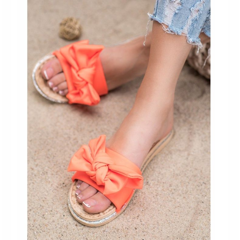 SHELOVET Zapatillas naranjas con estilo 1