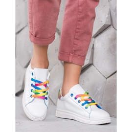 SHELOVET Calzado deportivo de moda blanco 1