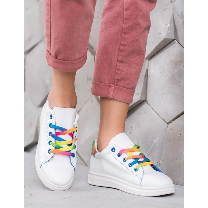 SHELOVET Calzado deportivo de moda blanco 1