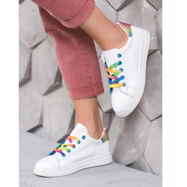 SHELOVET Calzado deportivo de moda blanco 2