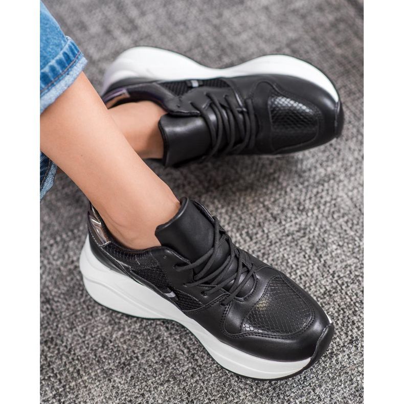 Weide Zapatillas Negras Ligeras negro 1