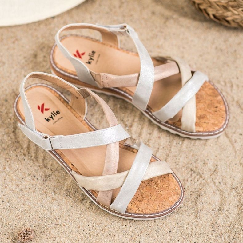 Kylie Sandalias con velcro multicolor 1