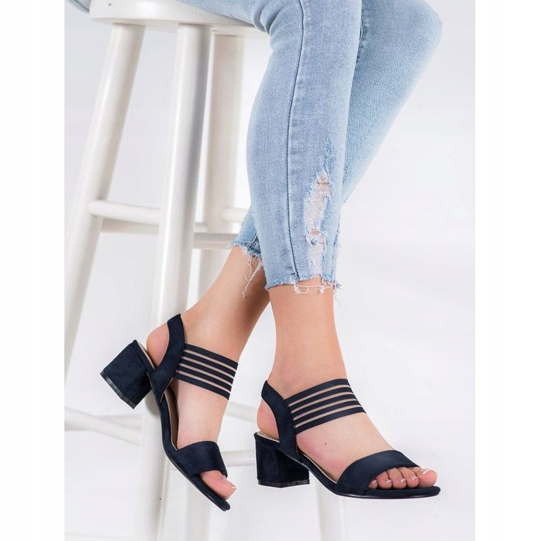 Filippo Sandalias sin cordones en un poste azul 1