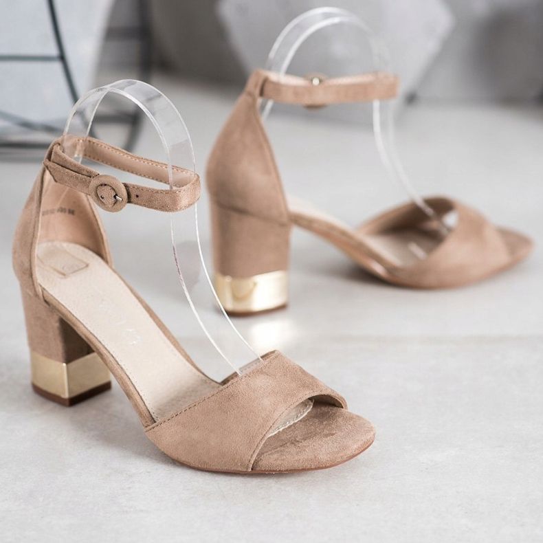 Filippo Sandalias Con Tacón Decorativo marrón 1