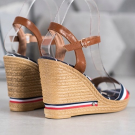 Yes Mile Sandalias con rayas de colores multicolor 1