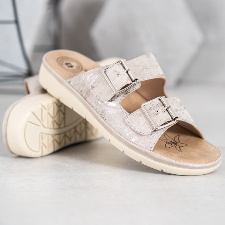 Evento Zapatillas cómodas de piel ecológica gris 2