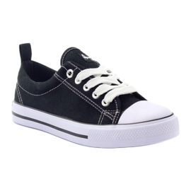 American Club Zapatillas negras American LH20 negras blanco negro 4