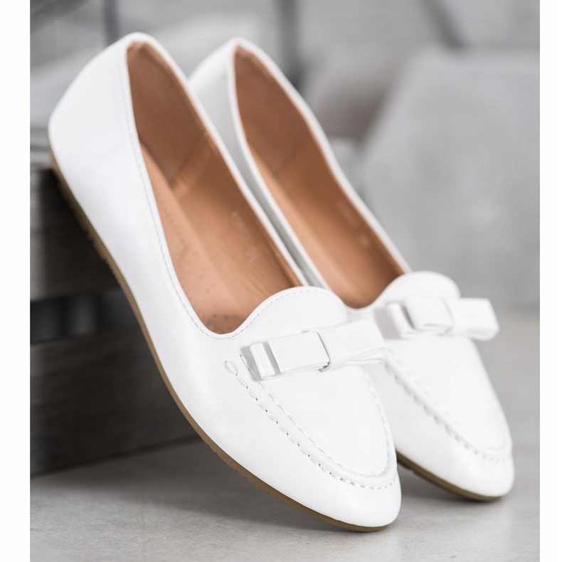 SHELOVET Señores blancos con cuero ecológico 1