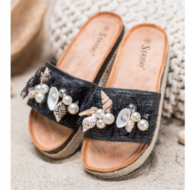 Seastar Zapatillas elegantes con malla negro 1