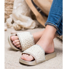 Seastar Pantuflas Elegantes Con Perlas dorado 1 Seastar Pantuflas Elegantes Con Perlas dorado 1