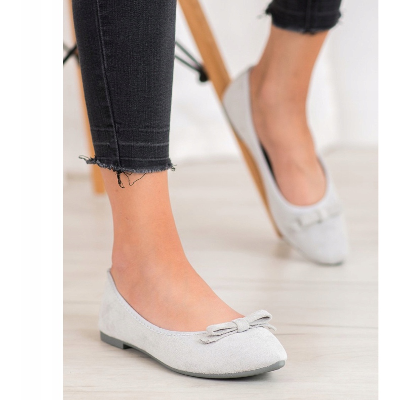 Bailarinas VINCEZA de ante gris 2