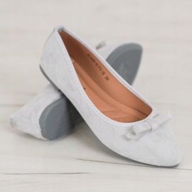 Bailarinas VINCEZA de ante gris 4