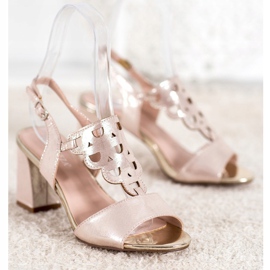 Sandalias VINCEZA elegantes dorado 4